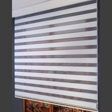 Anıper Zebra Perde Beyaz Kalın Plise Bamboo 70 x 200 cm