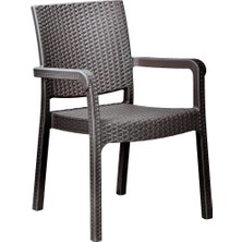 Holiday Troya Rattan Koltuk Kahverengi | 2'li Set