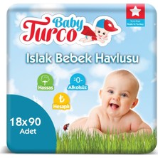 Baby Turco Islak Havlu 18 x 90'lı