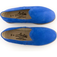 Aintap Süet Deri Mavi Erkek Klasik Gaziantep Yemeni