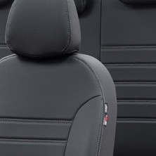 Otom Citroen Berlingo 2018-Sonrası Özel Üretim Koltuk Kılıfı New York Design Siyah