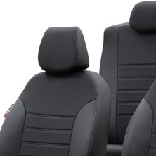 Otom Ford B-Max 2012-2016 Özel Üretim Koltuk Kılıfı Paris Design Füme - Siyah