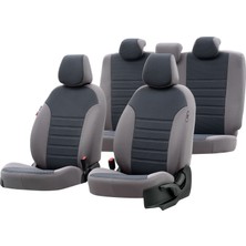 Otom Ford Fiesta 2001-2008 Özel Üretim Koltuk Kılıfı Original Design Füme - Gri