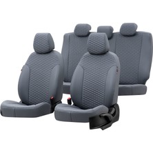 Otom Ford Transit Custom 2012-Sonrası 2+1 (3 Kişi) Özel Üretim Koltuk Kılıfı Tokyo Design Deri Füme