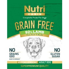 Nutri Canin Tahılsız Kuzu Etli & Tatlı Patatesli Köpek Konservesi 400 gr