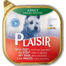 Plaisir Pate Sığır Etli & Sebzeli Yaş Köpek Maması 150 gr x 22 Adet