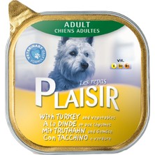 Plaisir Pate Hindi Etli Yaş Köpek Maması 150 gr x 3 Adet