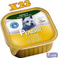 Plaisir  Pate Hindi Etli Yaş Köpek Maması 150 gr x 22 Adet