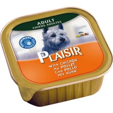 Plaisir Pate Tavuk Etli Yaş Köpek Maması 150 gr x 3 Adet