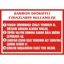 İzmir Serigrafi Karbondioksitli Cihazların Kullanılışı 2.6 mm PVC Uyarı Levhası 25 x 35 cm