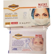 Brava Cerrahi Maske Tekli Ambalaj 50'li