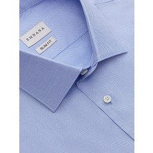 Emnana Mavi Premium Oxford Slim Fit Gömlek