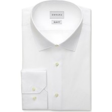 Emnana Beyaz Twill Slim Fit Gömlek