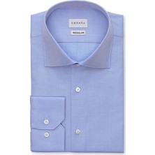 Emnana Mavi Premium Twill Regular Fit Gömlek
