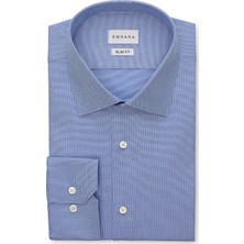 Emnana Mavi Premium Slim Fit Gömlek
