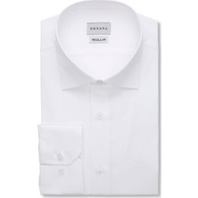 Emnana Beyaz Regular Fit Gömlek