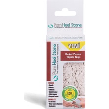 Pumice World Pum Heel Stone Doğal Ponza Topuk Taşı, İpli Topuk Törpüsü, Peeling