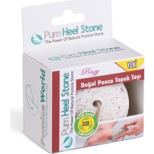 Pumice World Pum Heel Stone Doğal Ponzadan Topuk Taşı, İpli Topuk Törpüsü, Nasır Taşı, Ponzy