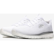 Skechers GRACEFUL-GET CONNECTED Kadın Beyaz Spor Ayakkabı - 12615 WSL