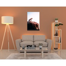 Dekorbi Ayaklı Blok Tablo | Tiger 48×69