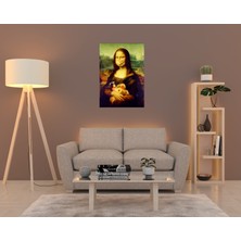 Dekorbi Blok Tablo | Masked Mona Lisa 48×69