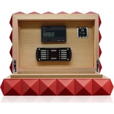 Colibri New Quasar Humidor Puro Kutusu Kırmızı 40's