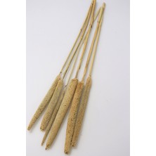 Yapay Çiçek Deposu Doğal Kadife Dokulu Sosis Püskül 60 cm 6 Adet