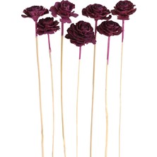 Yapay Çiçek Deposu Cedar Rose 7li Demet 45 cm Erguvan