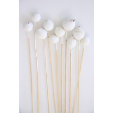 Yapay Çiçek Deposu 10LU Gauri Fruit On Steam Retra Beyaz