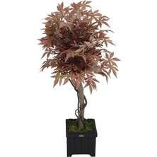 Yapay Çiçek Deposu Yapay Bodur Çınar Ağacı 110 cm Cappuccino