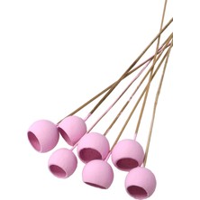 Yapay Çiçek Deposu Dekoratif Bell Cup Orta Boy 7li Doğal Kabak Lila