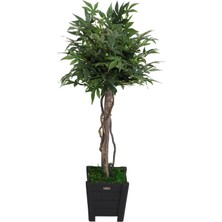 Yapay Çiçek Deposu Yapay Bodur Çınar Ağacı 110 cm Yeşil