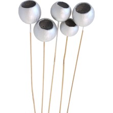 Yapay Çiçek Deposu Dekoratif Bell Cup 5li Tropic Kabak Gümüş