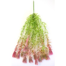 Yapay Çiçek Deposu Yapay Çiçek Sarkan Püskül Kirpi Model 40CM Pembe