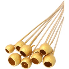 Yapay Çiçek Deposu Dekoratif Küçük Bell Cup 10LU Tropic Kabak Gold Seri Altın Renk