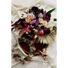 Yapay Çiçek Deposu Gelin Buketi Fermina 3lü Set