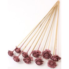 Yapay Çiçek Deposu Cedar Rose 10LU Demet 45 cm Soft Pembe