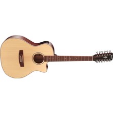 Cort Gamedx-12Op Elektro Akustik Gitar 12 Telli Cutaway Grand