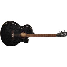 Cort Sfx-Abopbk Elektro Akustik Gitar  Siyah İnce Kasa