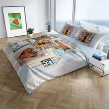 Monohome Cattleya La Mer  Pamuk Saten Çift Kişilik Nevresim Takımı