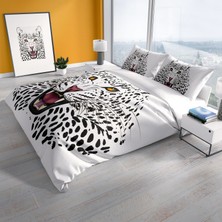Monohome Cattleya Leopard  Pamuk Saten Çift Kişilik Nevresim Takımı