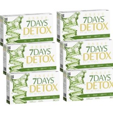 7Days Detox - Spirulina Cla Yeşil Çay ve Lime - 14 Saşe x 6 Kutu