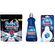 Finish Quantum Max 40 Kapsül+Finish Parlatıcı 400 Ml+Finish Deo