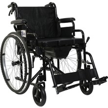 Golfi̇ G-120 Klozetli Manuel Tekerlekli Sandalye / Commode Manual Wheelchair