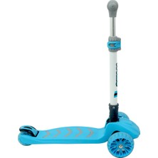 Rookie Maxi Pro LED Katlanabilir Scooter - Mavi