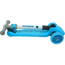Rookie Maxi Pro LED Katlanabilir Scooter - Mavi