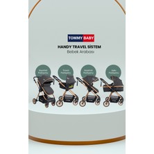 Tommybaby Handy Black New Travel Seyahat Sistem Çift Yönlü Bebek Arabası Puset