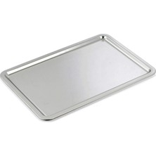 Özbir Paslanmaz Çelik Pastane Tepsisi No 1   53 x 33 cm.