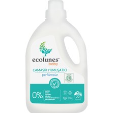 Friendly Organic Ecolunes Baby Hipoalerjenik Parfümsüz Çamaşır Deterjanı 2000 ml 2'li ve Yumuşatıcı 1000 ml