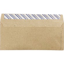 Asil Diplomat Zarf Pencereli Kraft 90 gr Silikonlu 10.5 x 24 cm 25'li 2'li